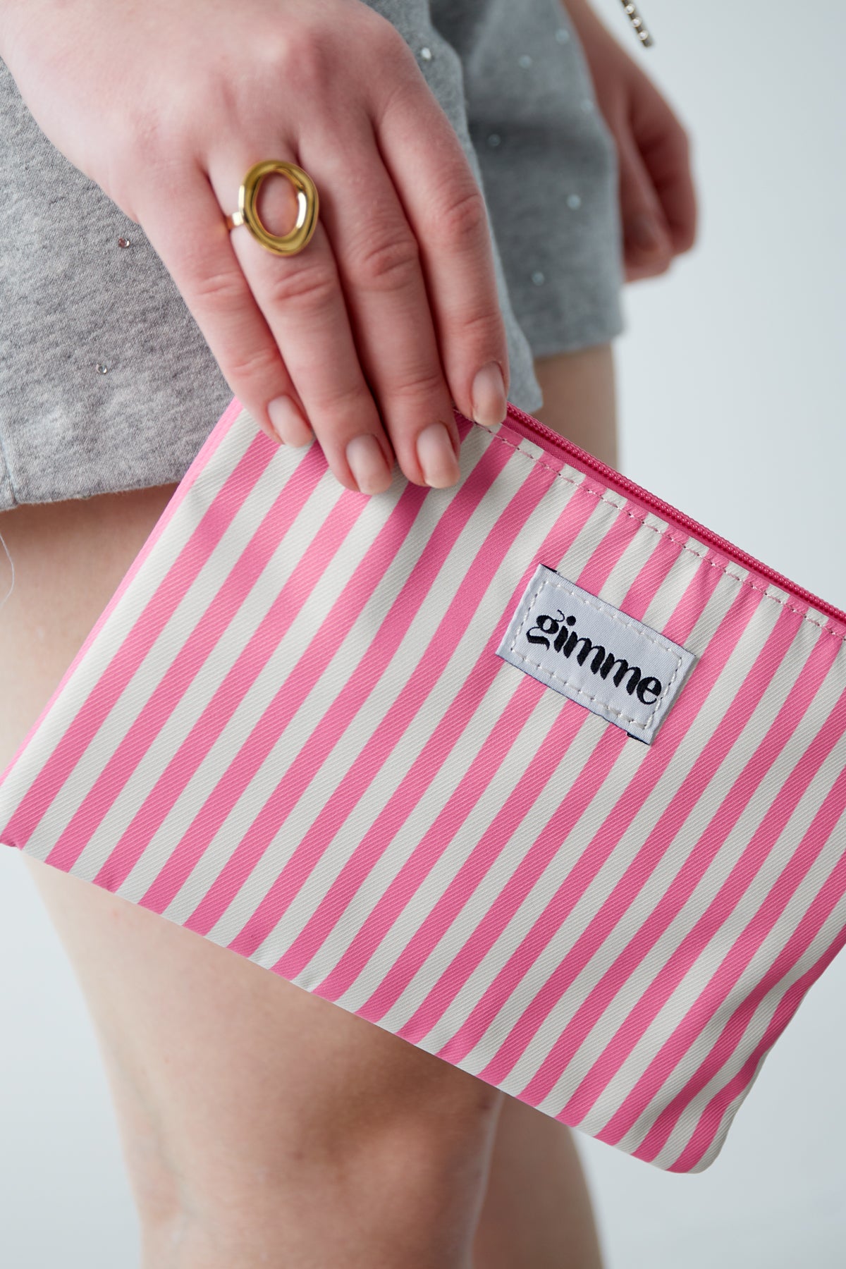 Rosa/Weiß Kosmetiktasche