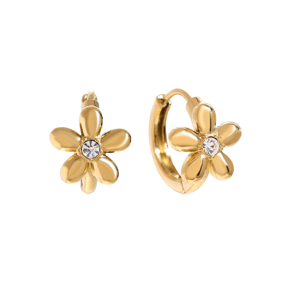 Flower Diamond Ohrringe