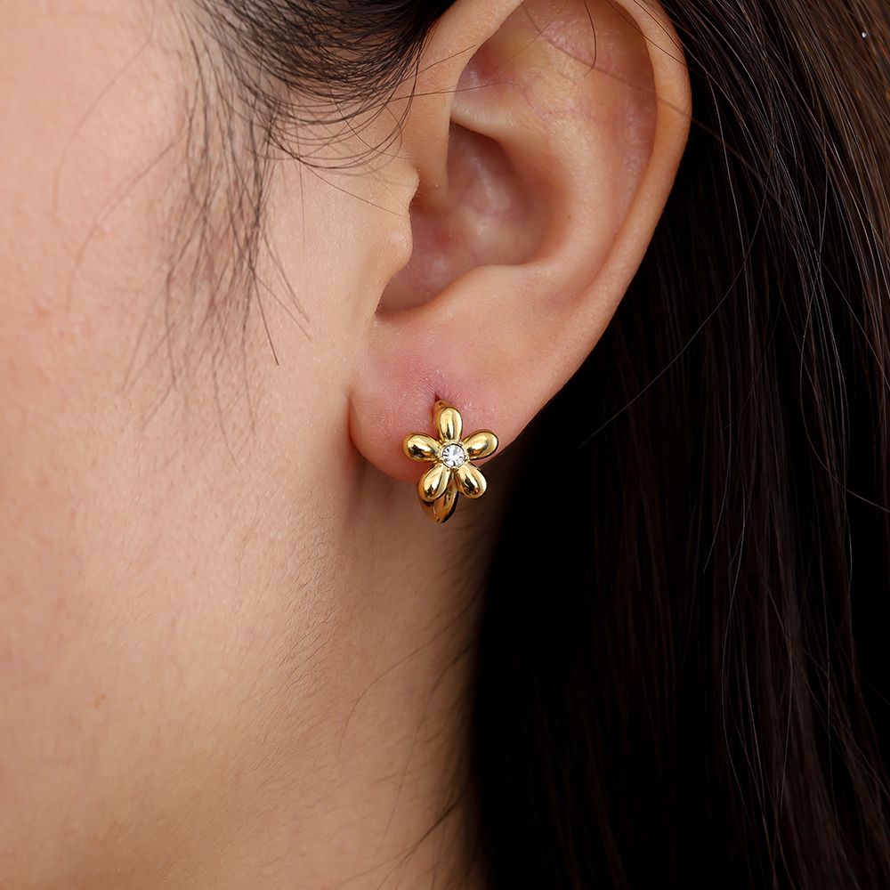 Flower Diamond Ohrringe