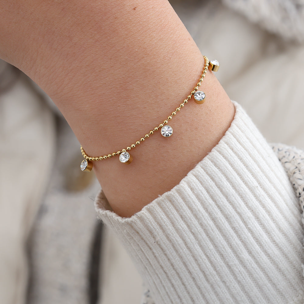 Diamond Dots Edelstahl Armband