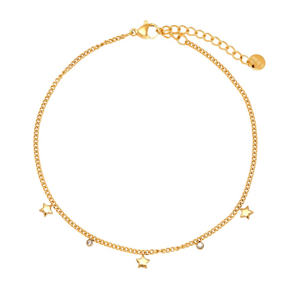 Star & Sparkle Fußkette