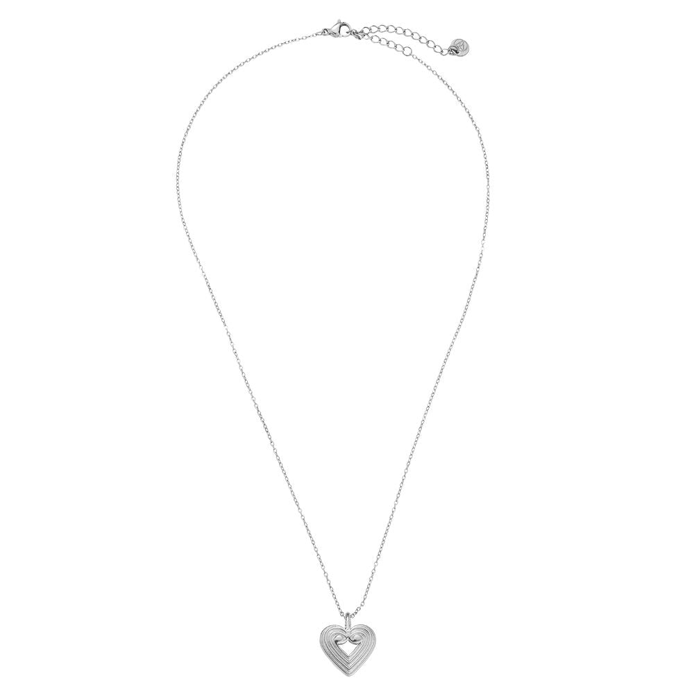 Striped Heart Halskette