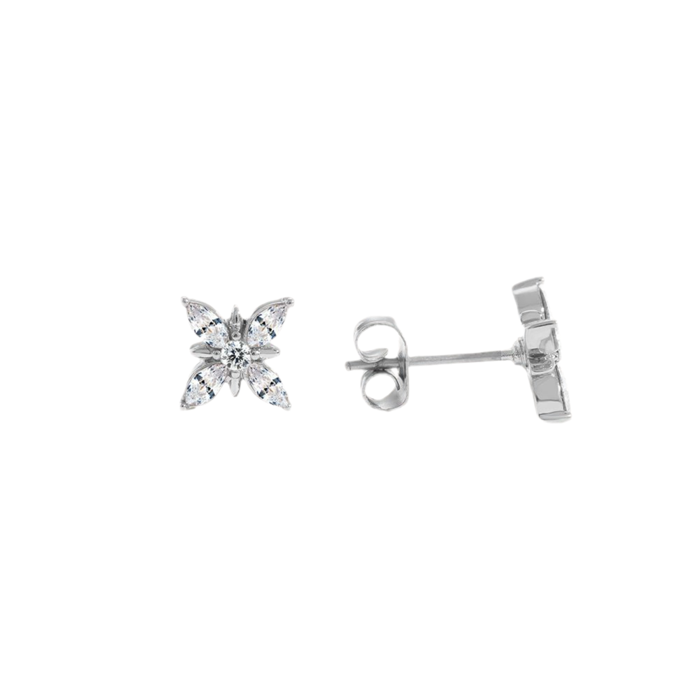 Diamond Flower Ohrringe