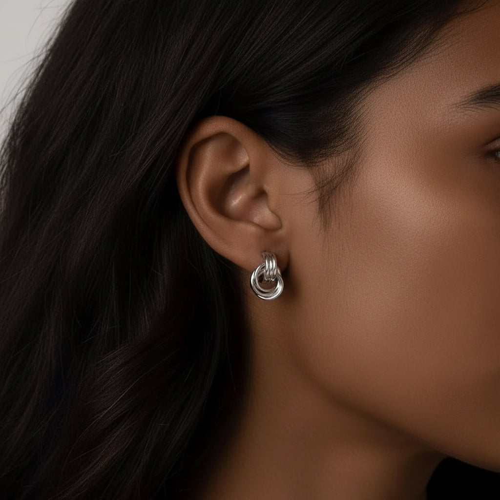 Chunky Knoten Ohrringe