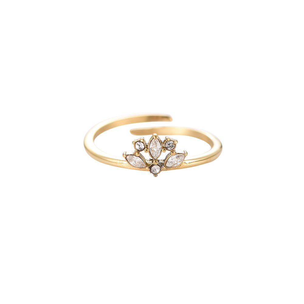 Diamond Flower Ring
