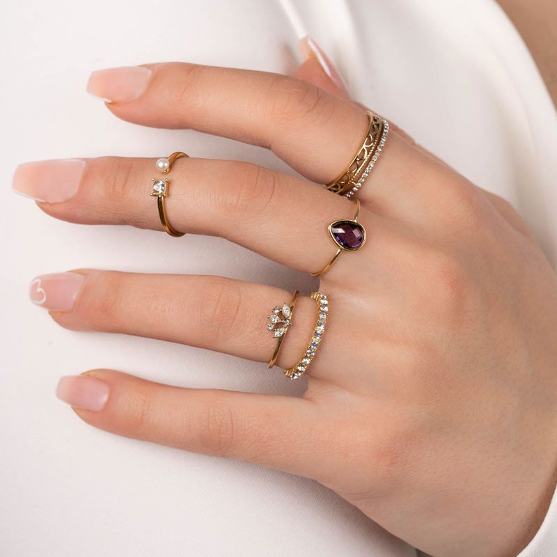 Diamond Flower Ring