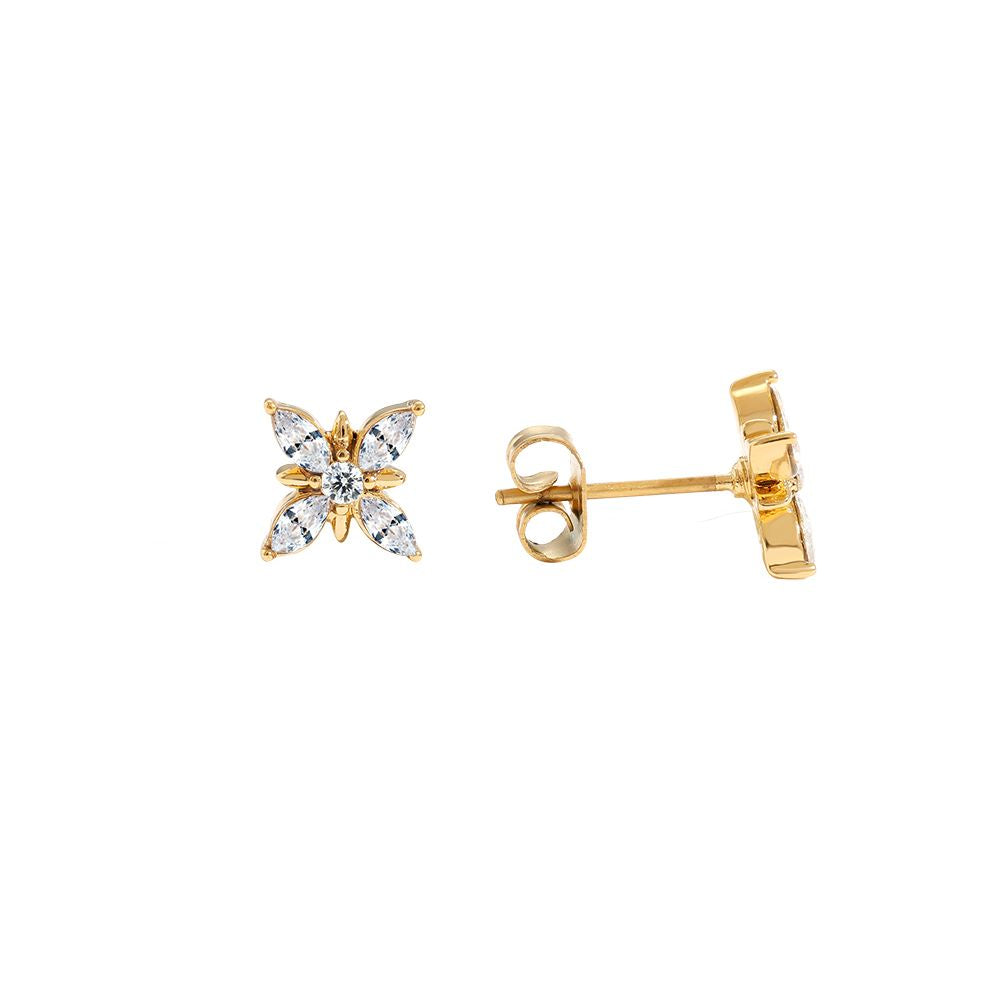 Diamond Flower Ohrringe