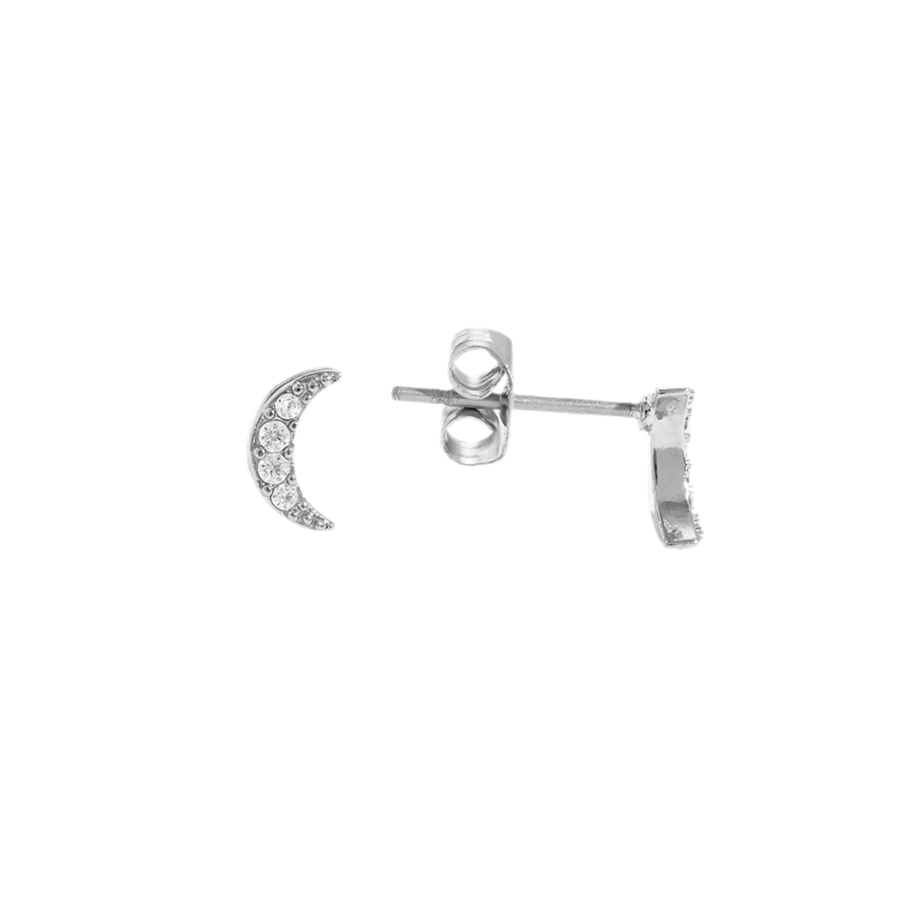 Mini Diamonds Moon Ohrringe