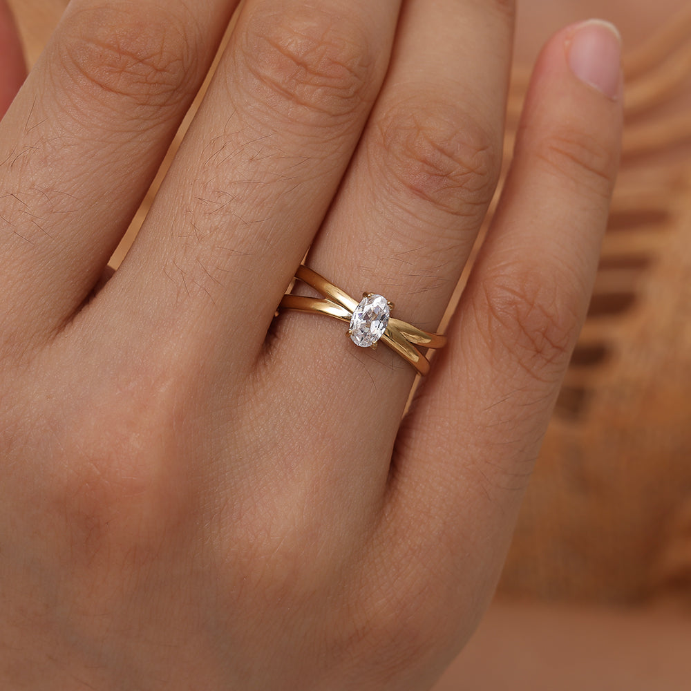 Oval Diamond Ring