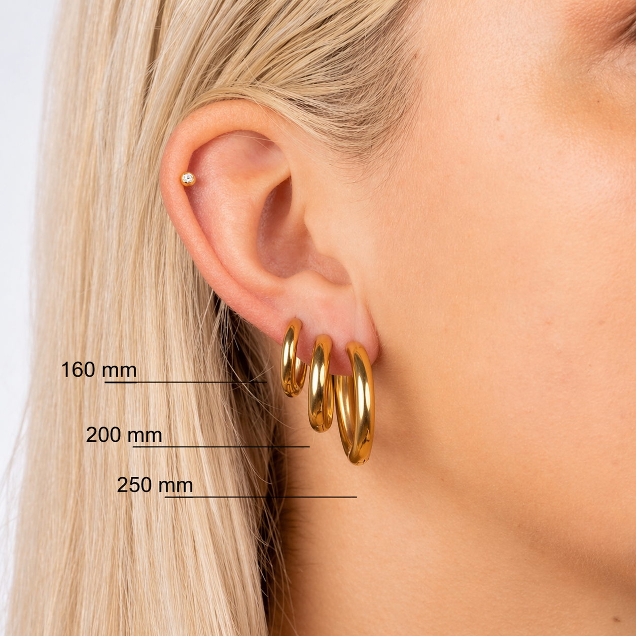 Simple Hoop 1,6 cm Ohrringe
