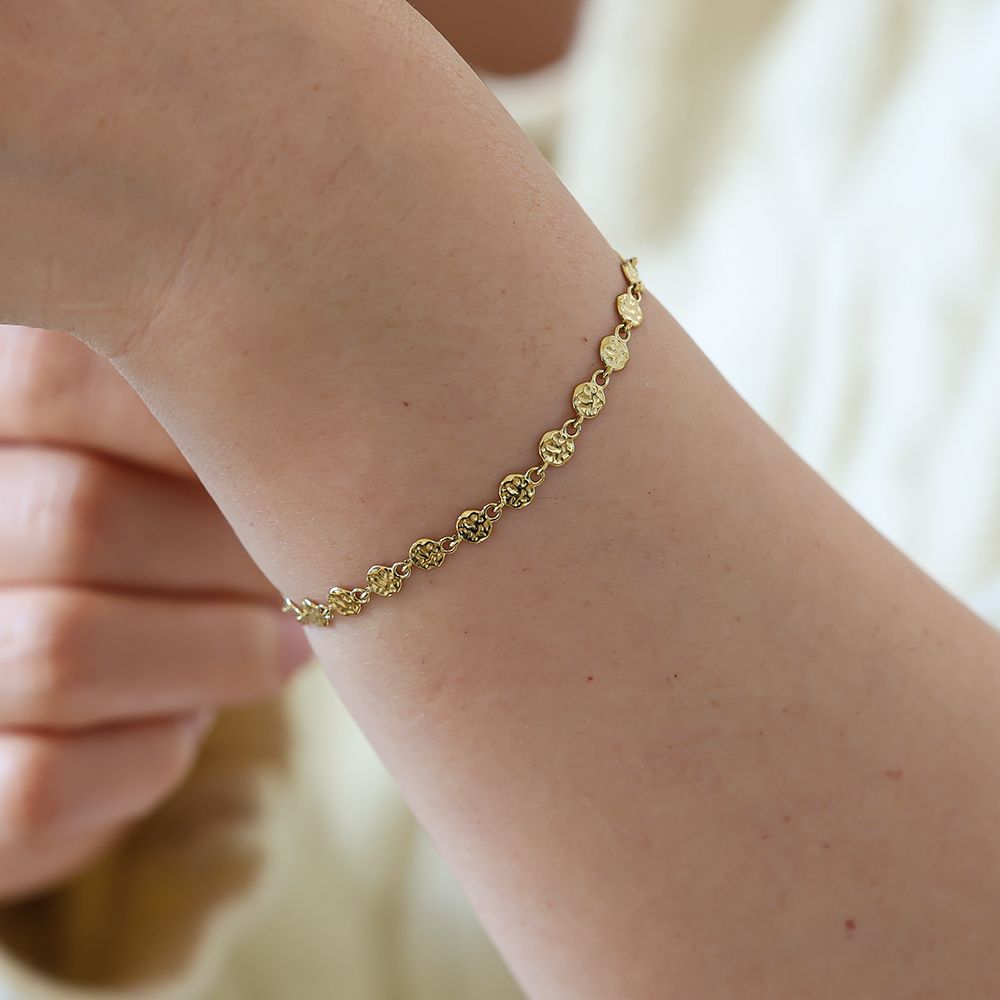 Unregelmäßige Scheibe Armband