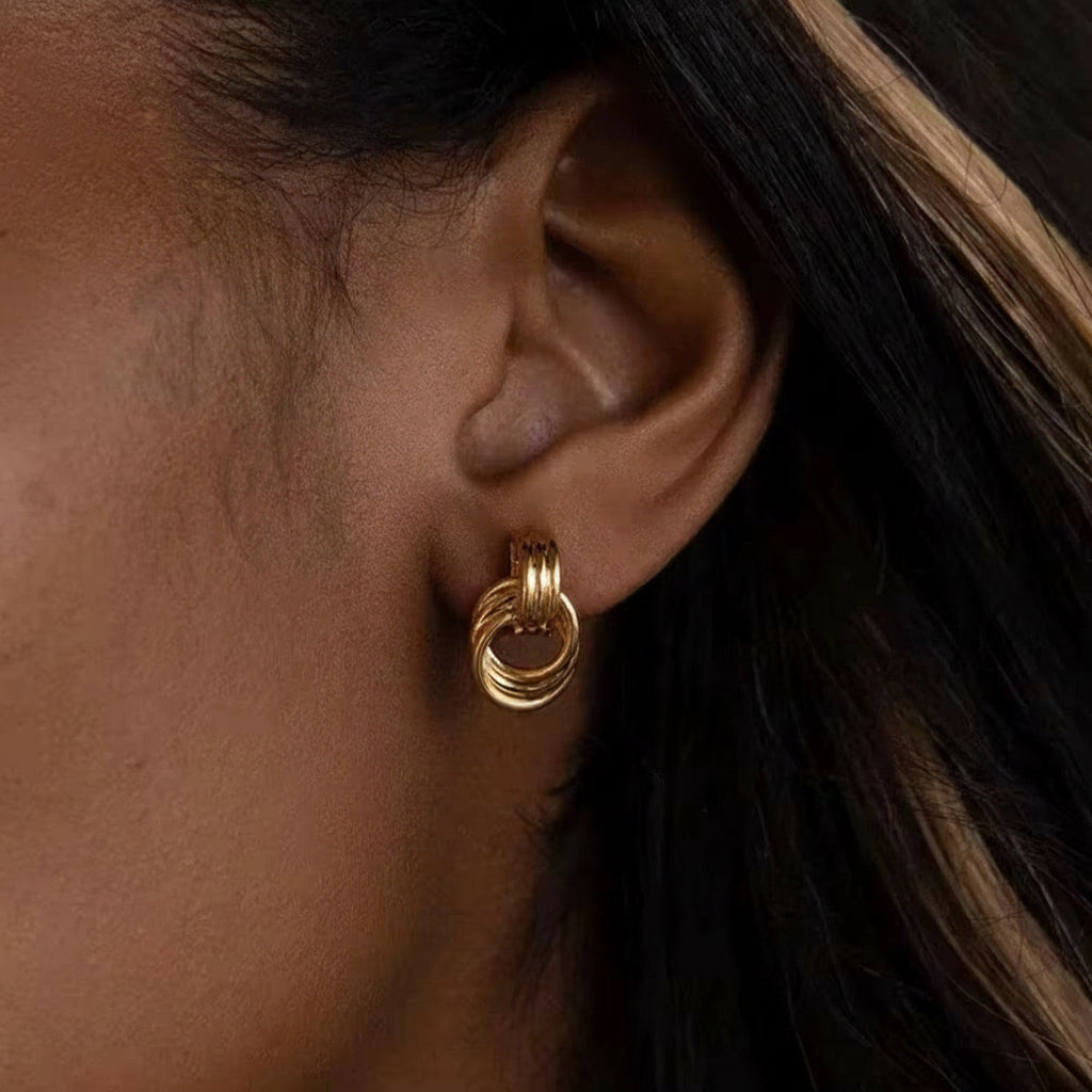 Chunky Knoten Ohrringe