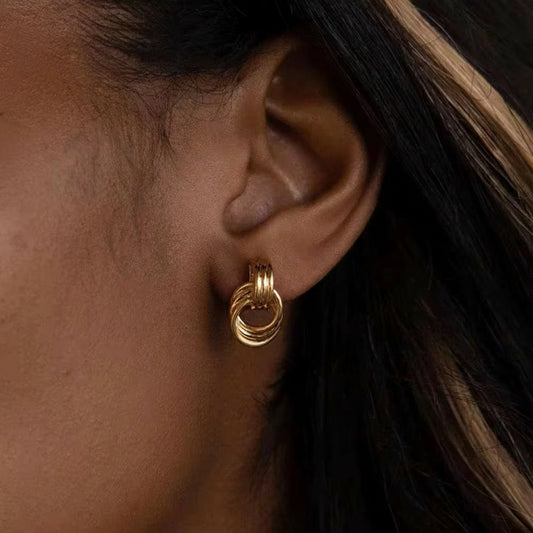 Chunky Knoten Ohrringe