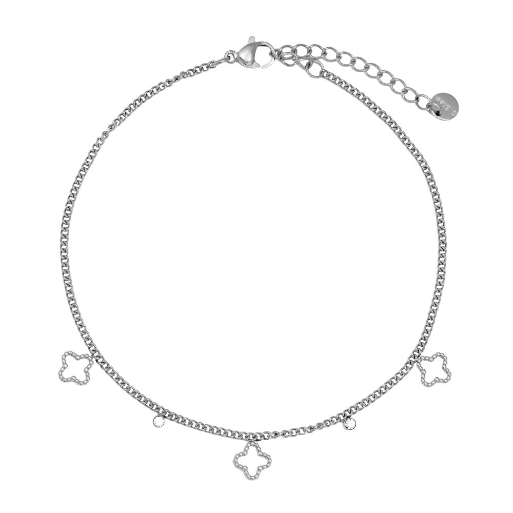 Clover & Diamond Dots Fußkette