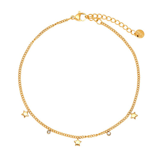 Star & Sparkle Fußkette