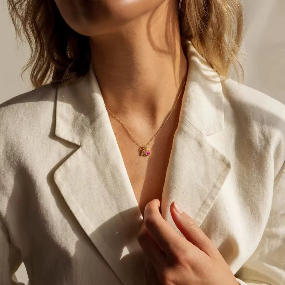 Zodiac Birthstone Halskette