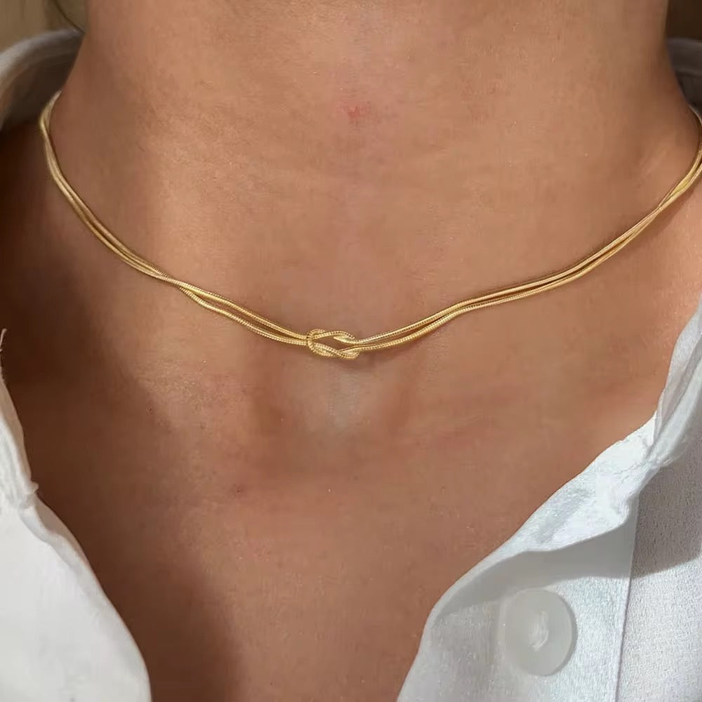 Double Layer Snake Kette