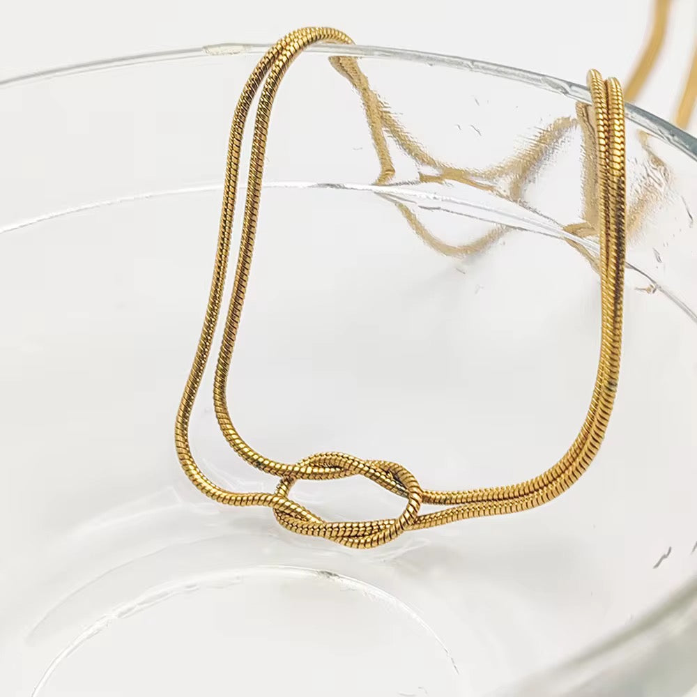Double Layer Snake Kette