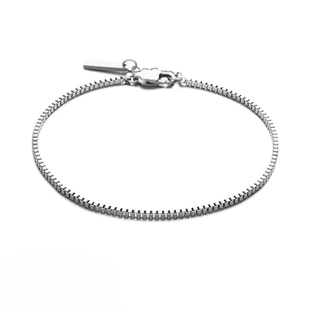 Box Chain Armband silber