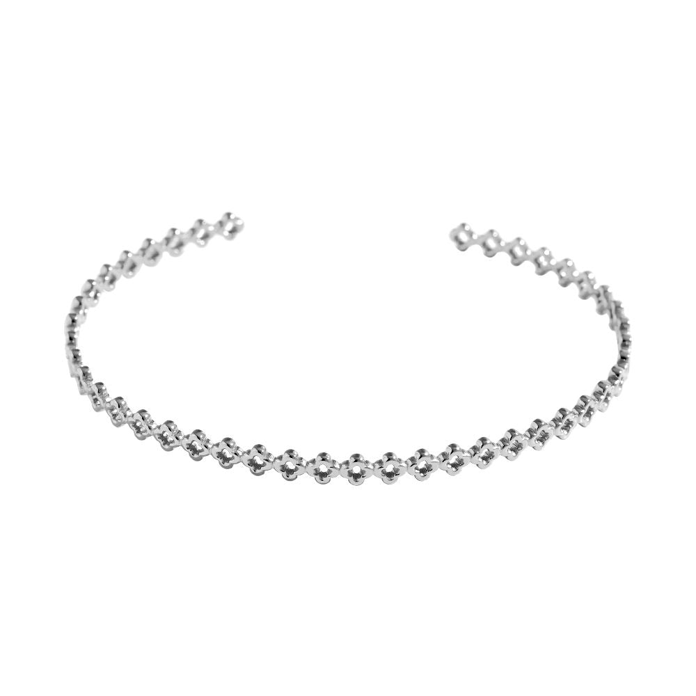 Diamond Dots Cross Armreif