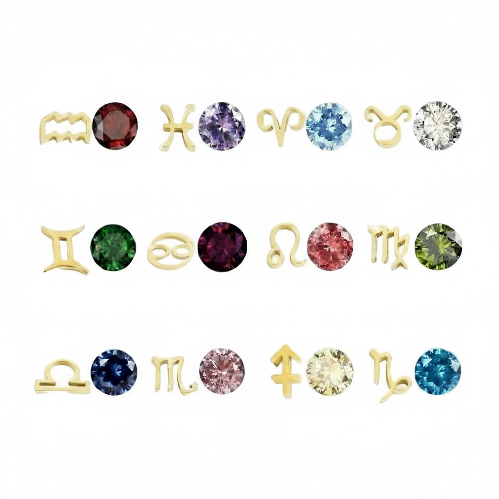 Zodiac Birthstone Halskette
