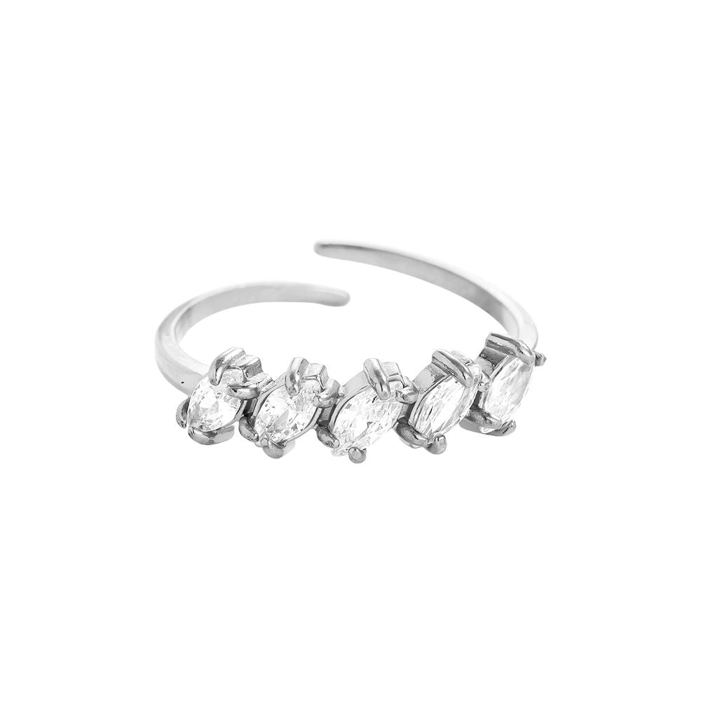 Five Oval Diamonds Ring