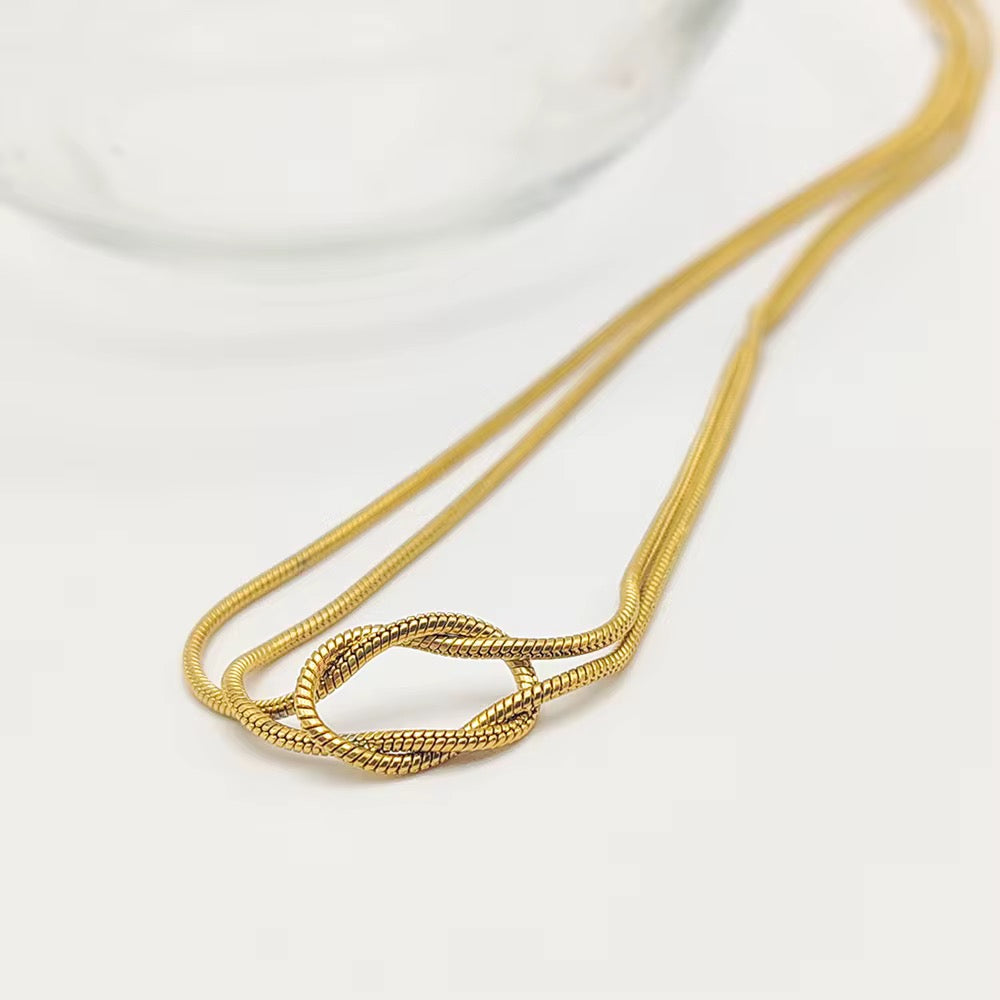Double Layer Snake Kette
