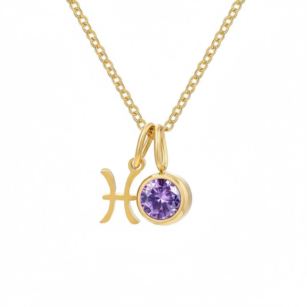 Zodiac Birthstone Halskette