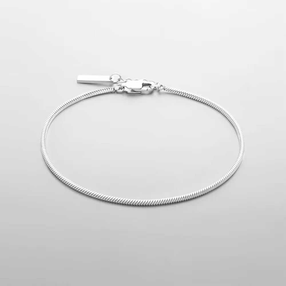 Square Chain Armband silber