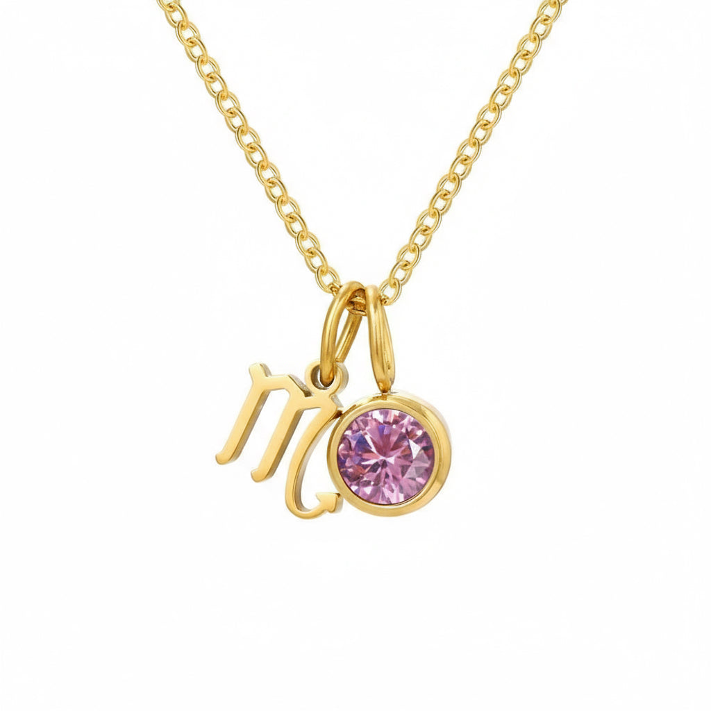 Zodiac Birthstone Halskette