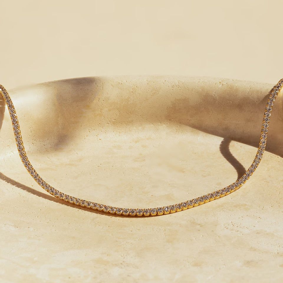 Diamond Glow Tennis Halskette