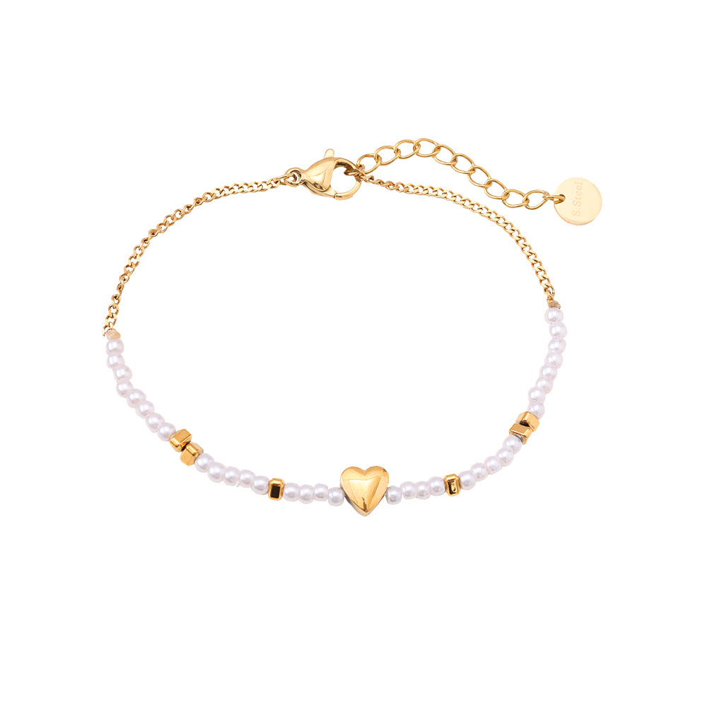 Heart Pearly Summer Armband