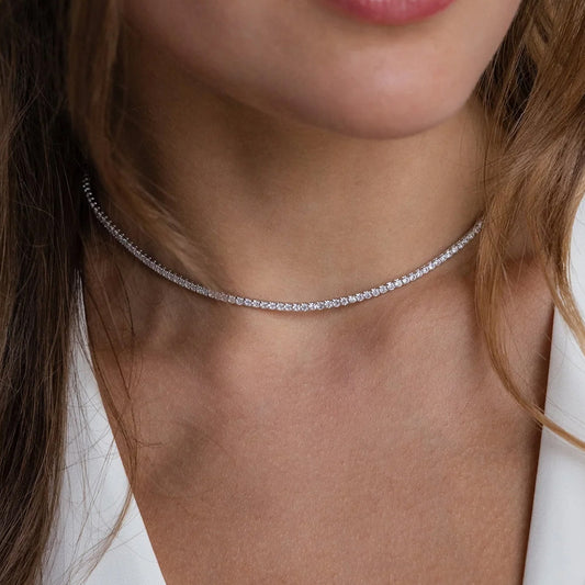 Diamond Glow Tennis Halskette