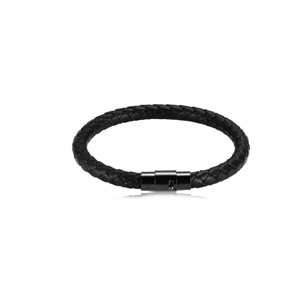 Leder Armband schwarz