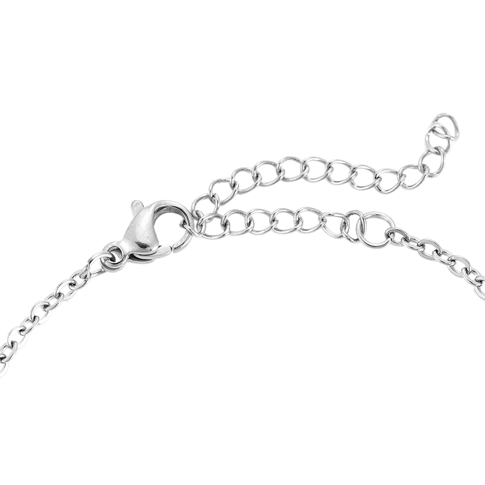 Plättchen Armband silber