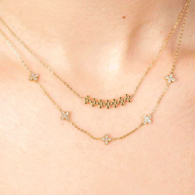 Tiny Lucky Flower Kette